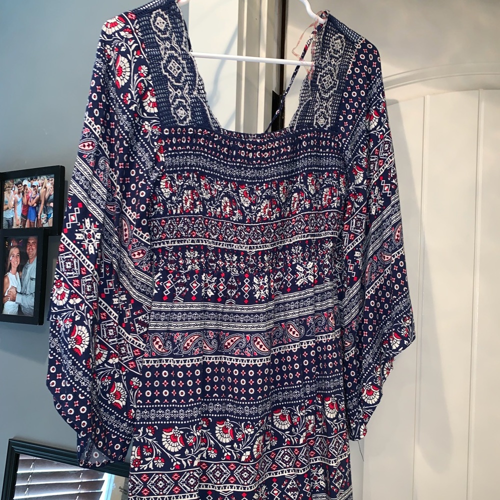 Red white and blue boutique dress